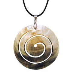 Halskette - Muschel - Spirale- 6cm