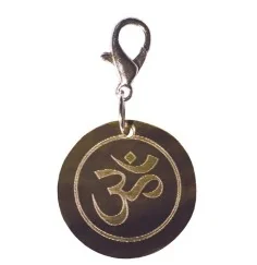 Anhänger - Gravur -OM- Muschel Ø 2cm