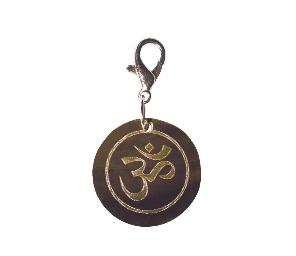 Anhänger - Gravur -OM- Muschel Ø 2cm