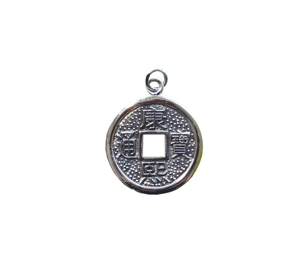 Anhänger - Glücksmünze- 2,5cm - 925 Silber 5,8g