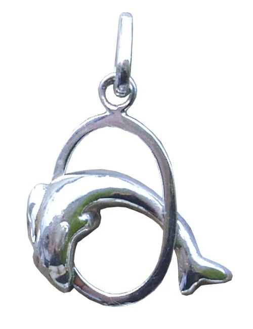 Anhänger "Delphin im Kreis" Silber 925 2