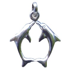 Anhänger -  Partnerdelphin- 925 Silber 1,2g