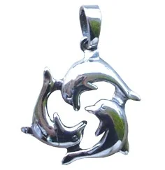 Anhänger - Delphin-Triskele- 925 Silber 2,7g