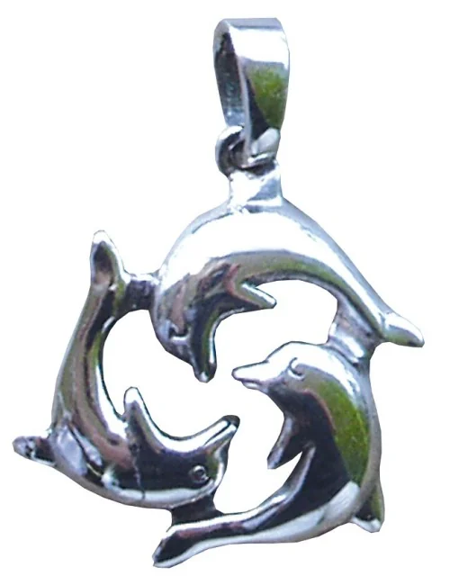 Anhänger "Delphin-Triskele" Silber 925 2