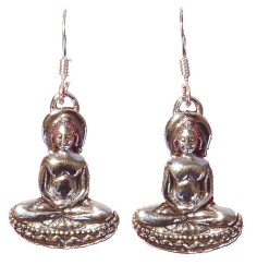 Ohrringe - Buddha- 925 Silber 4,0g