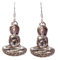 Ohrringe - Buddha- 925 Silber 4,0g