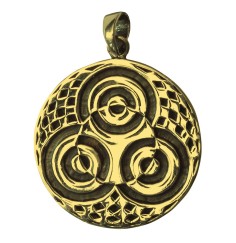 Anhänger -  Kornkreis Ammersee- 2,5cm Messing