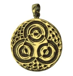 Anhänger - Kornkreis Ammersee- 2,5cm Messing