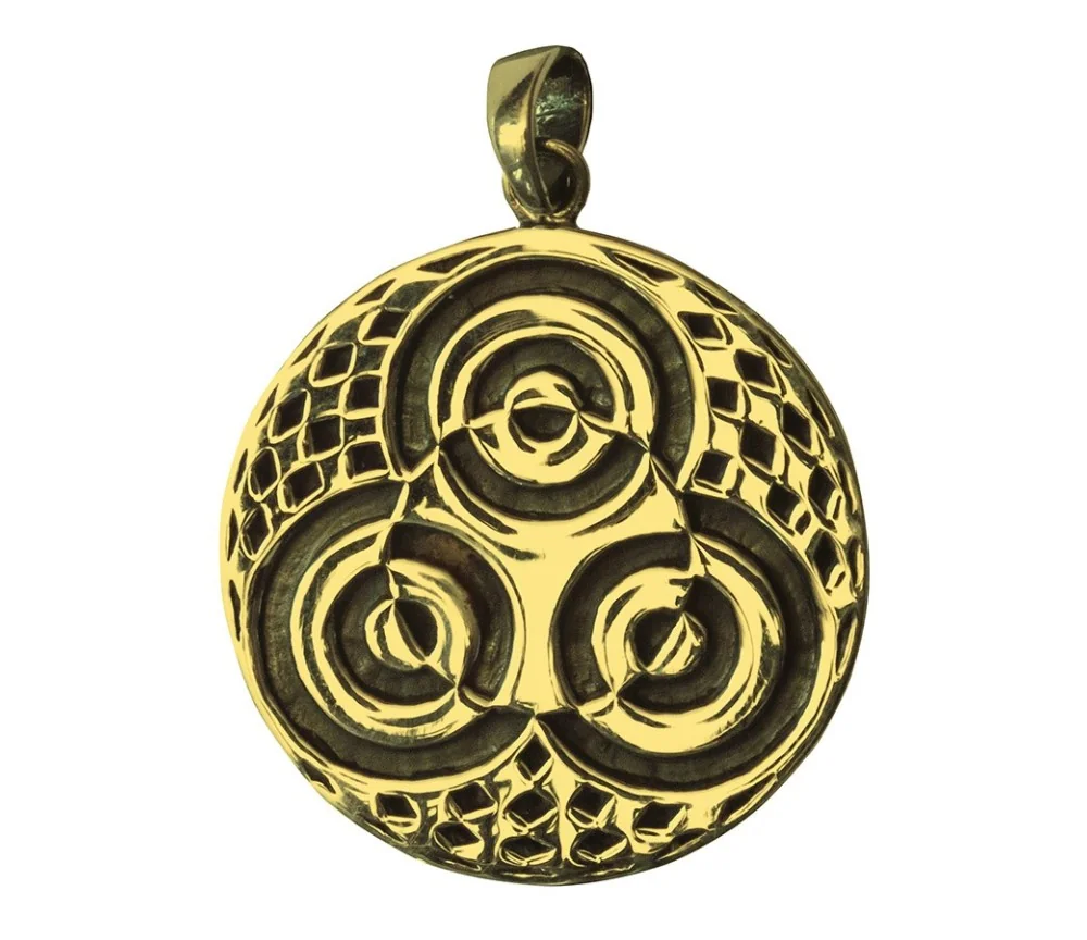 Anhänger - Kornkreis Ammersee- 2,5cm Messing