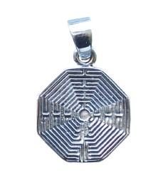 Anhänger -  Labyrinth Amiens- 2cm 925 Silber 5,0g