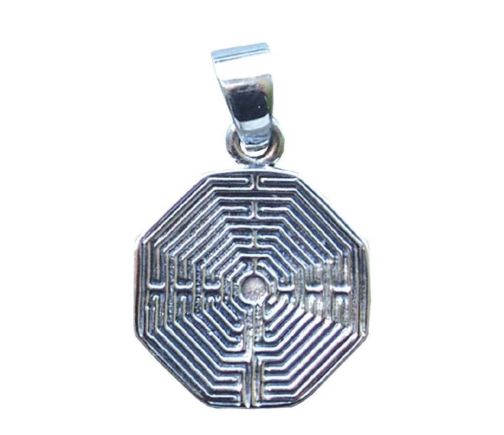 Anhänger - Labyrinth Amiens- 2cm 925 Silber 5,0g