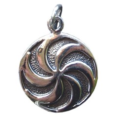 Anhänger -  Spiralwirbel- 2,5cm 925 Silber 2,7g