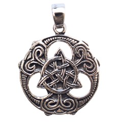 Anhänger -  Keltischer Dreiecksknoten- 2,5cm 925 Silber