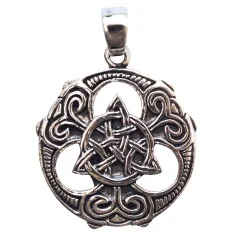Anhänger - Keltischer Dreiecksknoten- 2,5cm 925 Silber