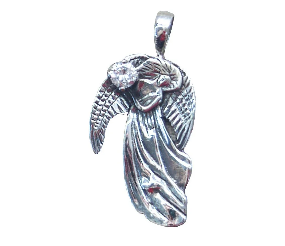 Anhänger - Engel- mit Zirkon 925 Silber 2,7g