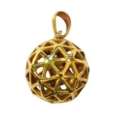 Anhänger - Christusgitter- Messing 2,5g.