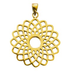 Anhänger -  Sahasrara Lotus- Messing 3,6g.