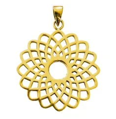 Anhänger - Sahasrara Lotus- Messing 3,6g.