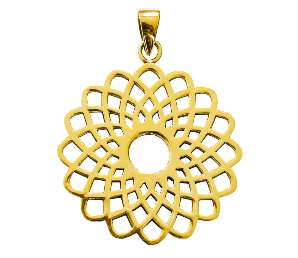 Anhänger - Sahasrara Lotus- Messing 3,6g.