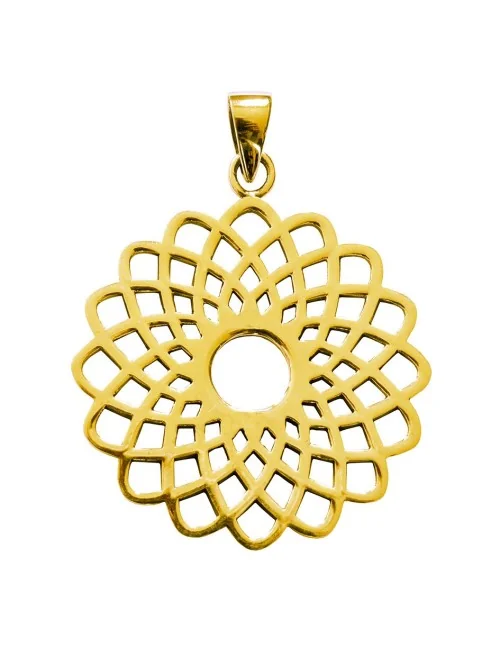 Anhänger "Sahasrara Lotus" Messing 3