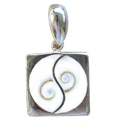 Anhänger -  Shivas Auge Yin Yang- 2cm