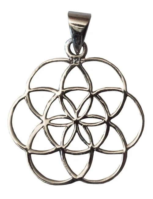 Anhänger "Saat des Lebens" Bronze versilbert 1