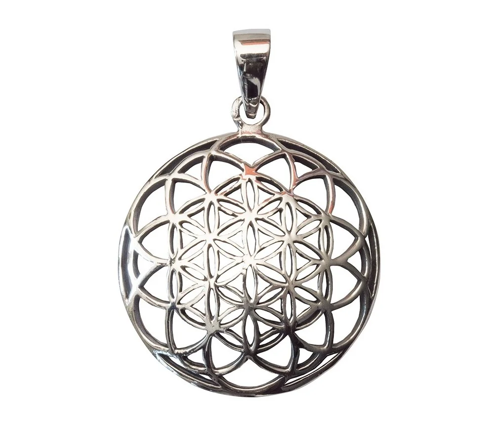 Anhänger - Saat des Lebens- Bronze versilbert 3,6g 2,5cm