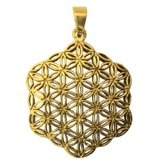 Anhänger -  Blume des Lebens- Bronze 9,7g 3cm