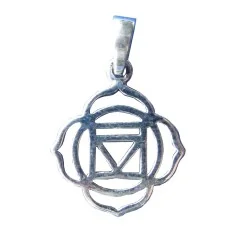 Anhänger - Muladhara Chakra- 925 Silber 1,4cm, 1,0g