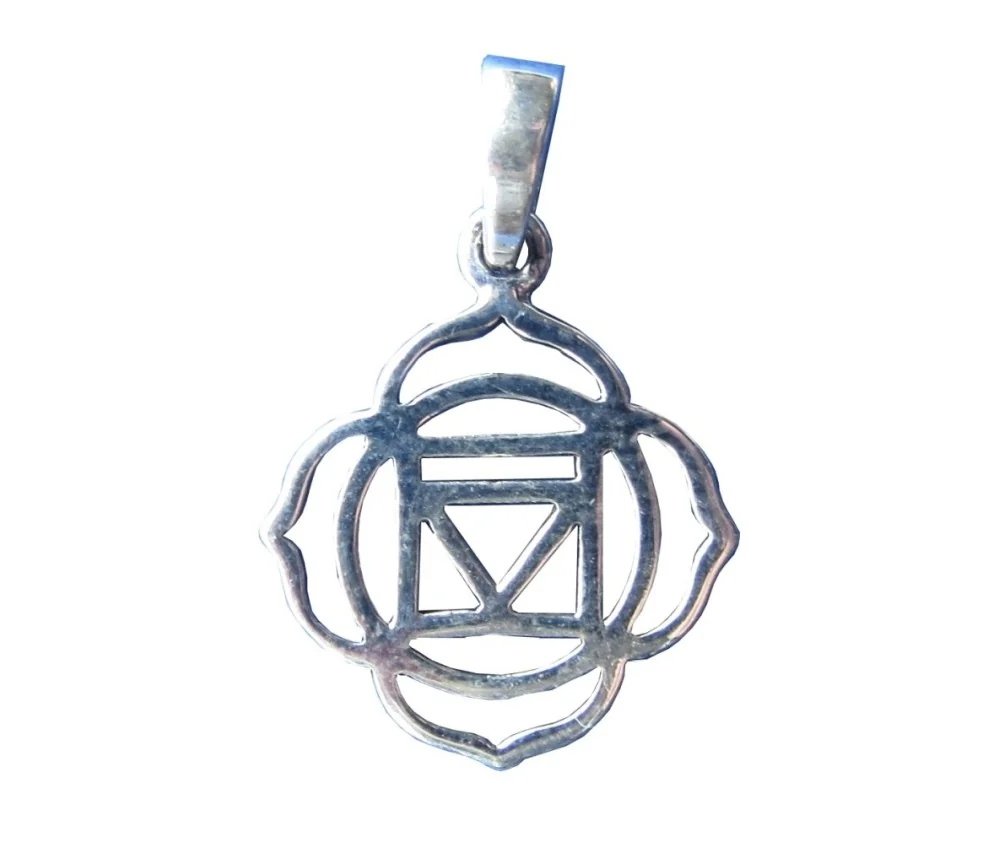 Anhänger - Muladhara Chakra- 925 Silber 1,4cm, 1,0g