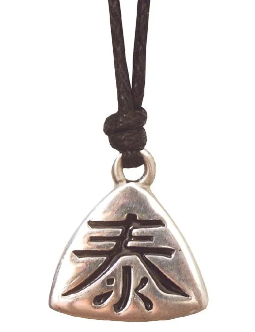 Anhänger "Tai" Zinn 3cm mit Baumwollband