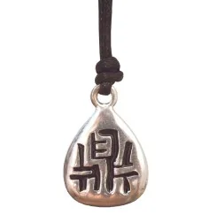 Anhänger - Ting- Zinn 3cm mit Baumwollband