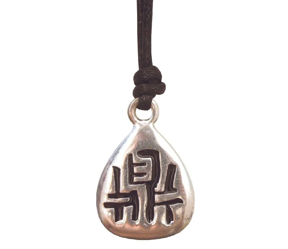 Anhänger - Ting- Zinn 3cm mit Baumwollband