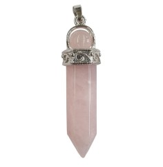 Anhänger -  Edelstein - Rosenquarz- 5cm
