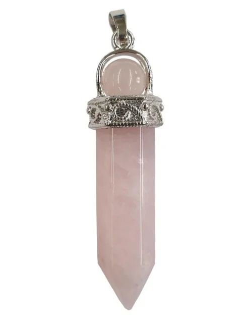 Edelstein Anhänger "Rosenquarz" 5cm