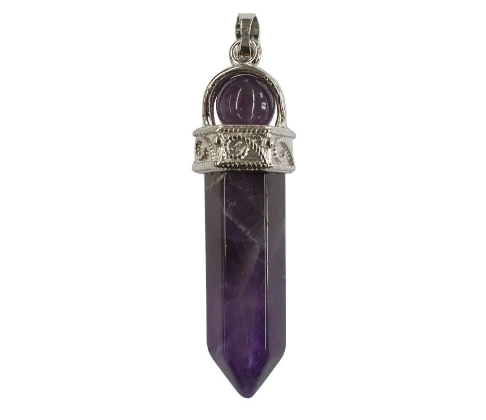 Anhänger - Edelstein - Amethyst- 5cm