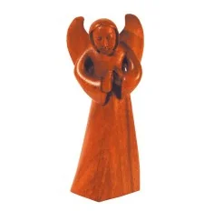 Engel "segnend" Holz braun 8x18cm