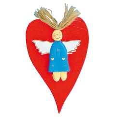 "Schutz(b)engel Hearty Engel" Holz bunt 10x14cm
