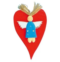 "Schutz(b)engel Hearty Engel" Holz bunt 10x14cm