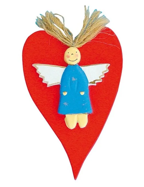 "Schutz(b)engel Hearty Engel" Holz bunt 10x14cm