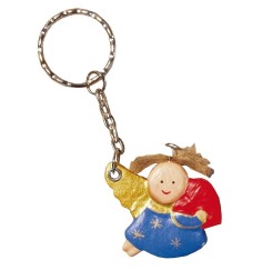 "Schutz(b)engel" Schlüsselanhänger Holz bunt 5x5cm