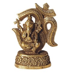 "Ganesha - Om" Messing 4x7cm