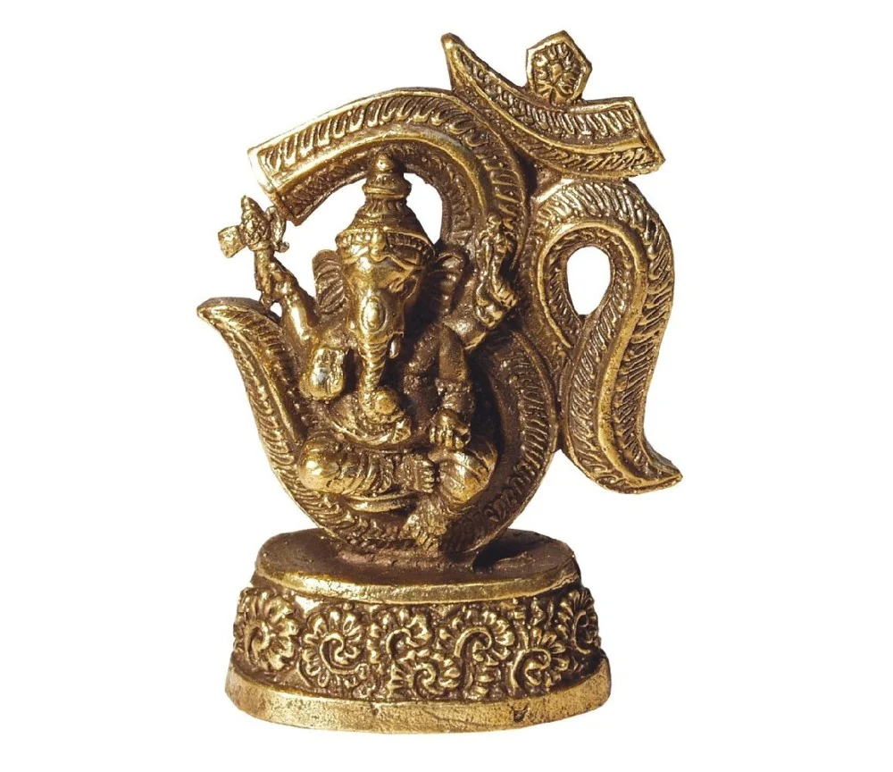 "Ganesha - Om" Messing 4x7cm
