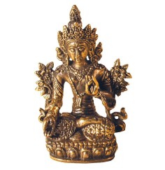 Weiße Tara Messing 3x5cm