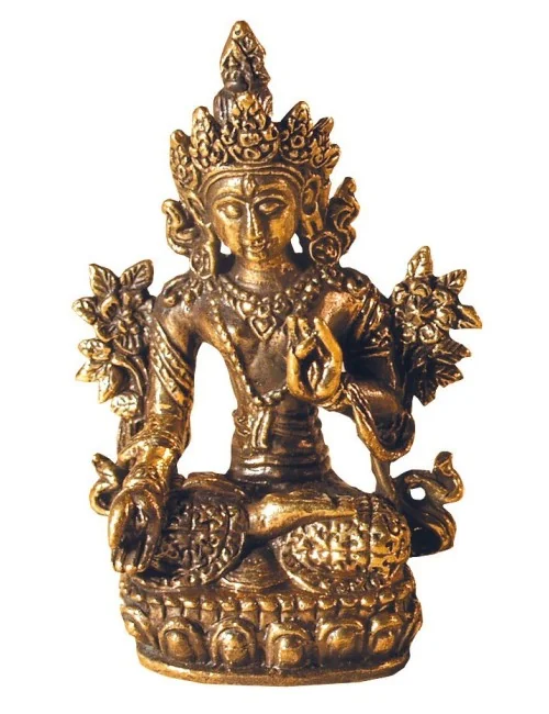 Weiße Tara Messing 3x5cm