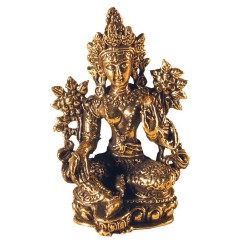 Grüne Tara Messing 3x5cm