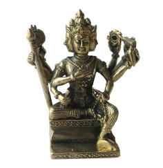 "Brahma auf Thron" Messing 6cm