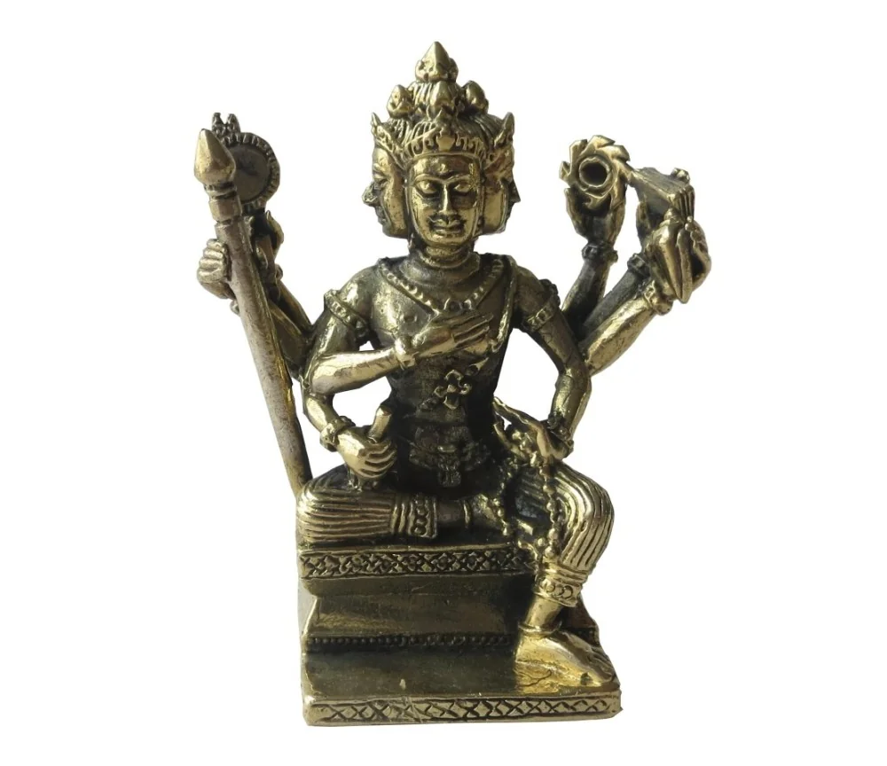 "Brahma auf Thron" Messing 6cm