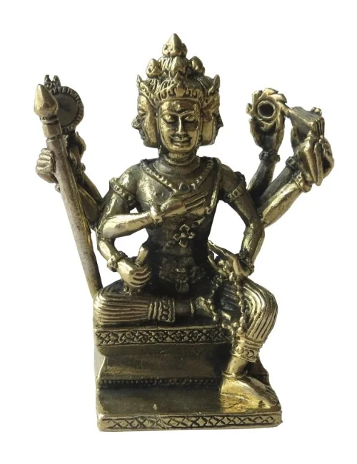 "Brahma auf Thron" Messing 6cm