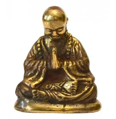 "Shaolin Mönch betend" Messing antik 5x8cm